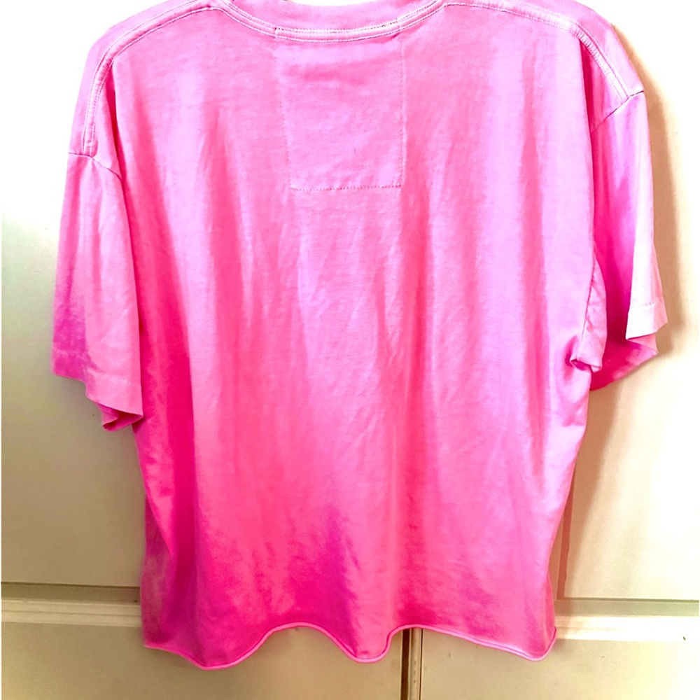 Aviator Nation Logo Boyfriend Tee Neon Pink - Picture 4 of 5